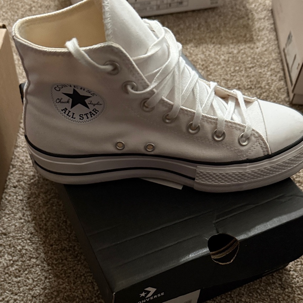 Converse High Top White Sneakers